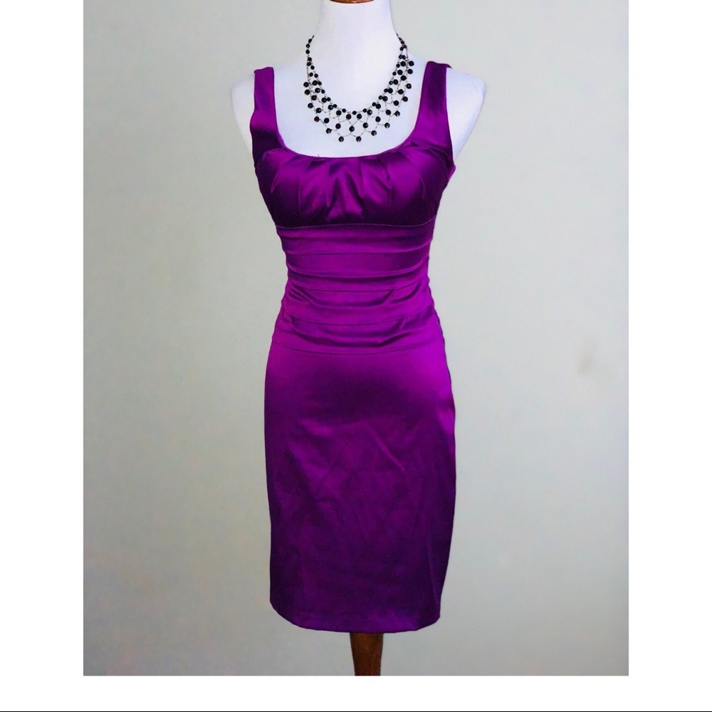 Satin Layered Cocktail dress
